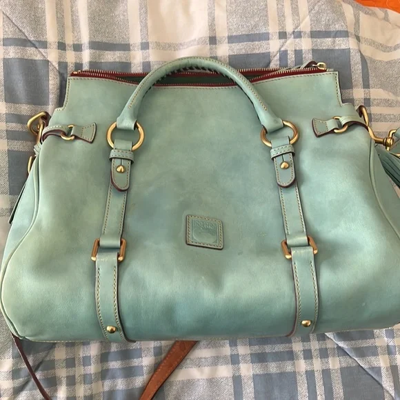 Dooney Bourke robin eggs blue tote - Picture 2 of 11